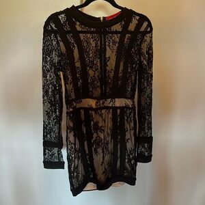 Akira black lace dress